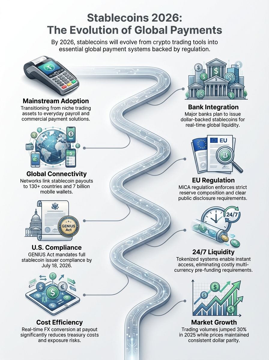 Stablecoins In 2026: From Trading Tools To Global Payment Systems